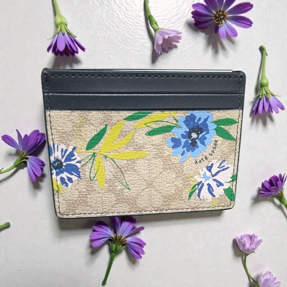 Kate‎ Spade New York Flower Fe Blazer Blue (960) PS9  Flower Card Holder Case